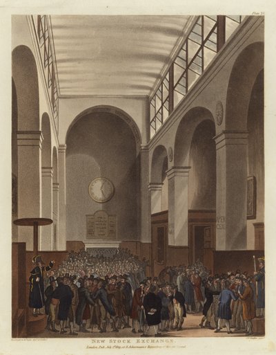 新しい証券取引所 作： Pugin and Rowlandson