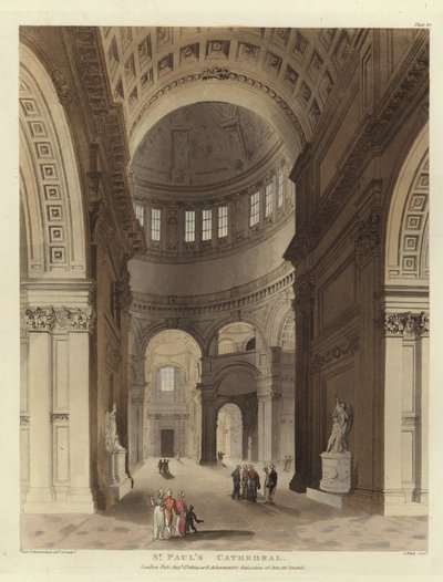 セントポール大聖堂 作： Pugin and Rowlandson
