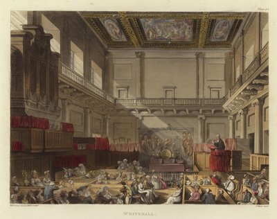 ホワイトホール 作： Pugin and Rowlandson