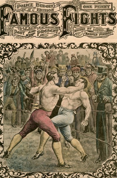 ディックカーティスとジャックパーキンスの間の戦い、1828年19世紀後半または20世紀初頭。 作： Pugnis