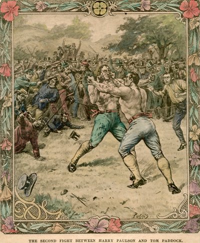 1851年19世紀後半または20世紀初頭のハリーポールソンとトムパドックの2番目の戦い。 作： Pugnis