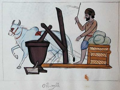 オイルミル」1890年頃（紙に水彩） 作： Punjabi School