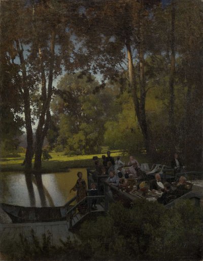 公園での昼食会 作： Pyotr Alexandrovich Sukhodolsky