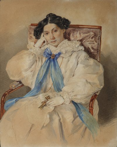 エリザベスミハイロフナキトロヴォの肖像1783-1839、1838 作： Pyotr Fyodorovich Sokolov
