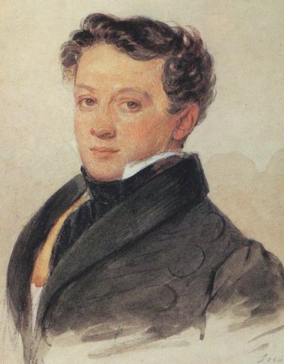 セルゲイ・イワノビッチ・トゥルゲネフ1792-1827、1810年代の肖像 作： Pyotr Fyodorovich Sokolov