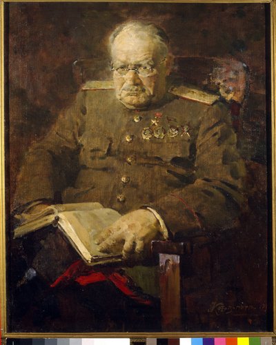 神経外科医で学者でもあったニコライ・ブルデンコ（1876-1946）の肖像。 作： Pyotr Ivanovich Kotov
