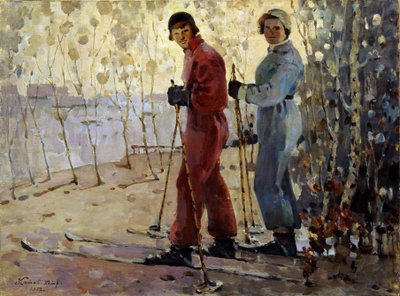 スキーヤー 作： Pyotr Ivanovich Kotov