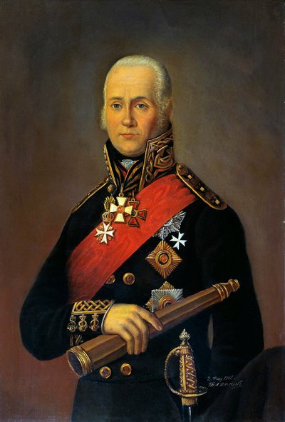 フョードル・フョードロヴィッチ・ウシャコフ提督の肖像 1745年～1817年 1912年   作： Pyotr Nikolaevich Bazhanov