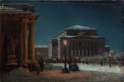サンクトペテルブルクのアレクサンドリンスキー劇場、1870年代 作： Pjotr ​​​​Petrowitsch Wereschtschagin