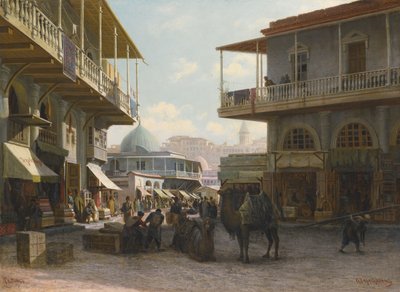ティフリスの眺め、1874 作： Pjotr ​​​​Petrowitsch Wereschtschagin