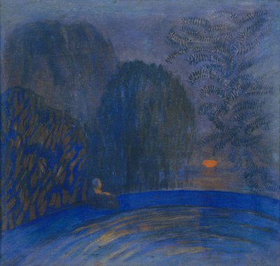 月のモチーフ、1906年 作： Pyotr Savvich Utkin