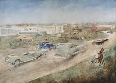 カーレース、1930 作： Pyotr Vladimirovich Williams