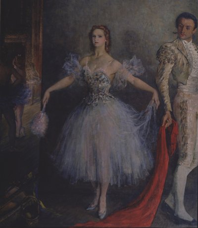 カルメンとしてのバレエダンサーマリーナSemyonovaの肖像 作： Pyotr Vladimirovich Williams