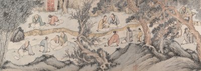 オーキッド パビリオンでの集まり、1560 年に遡ります。 作： Qian Gu