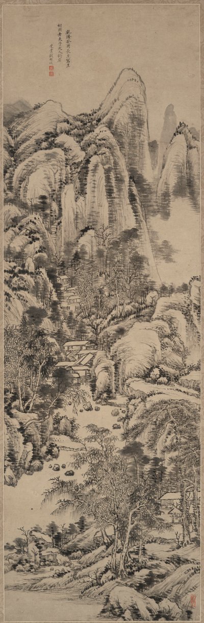 黄公望風山水図 作： Qian Weicheng