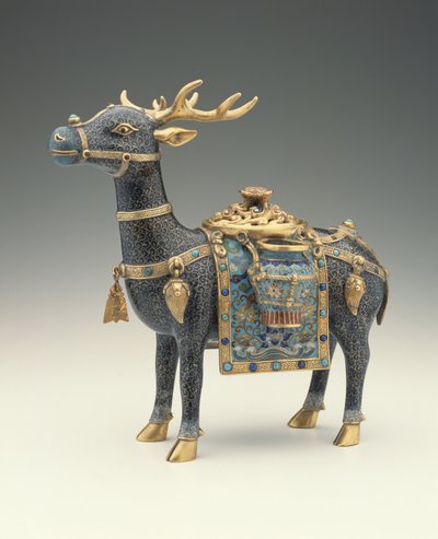 鹿の姿（七宝エナメル） 作： Qing Dynasty Chinese School