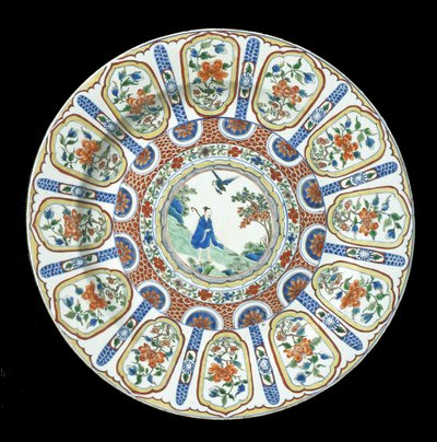 大型の伊万里料理、康西時代、1662-1722年（磁器） 作： Qing Dynasty Chinese School