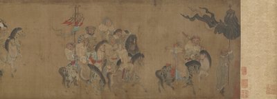 カイウェンジ、17世紀から18世紀に中国に帰国 作： Qing Dynasty Chinese School