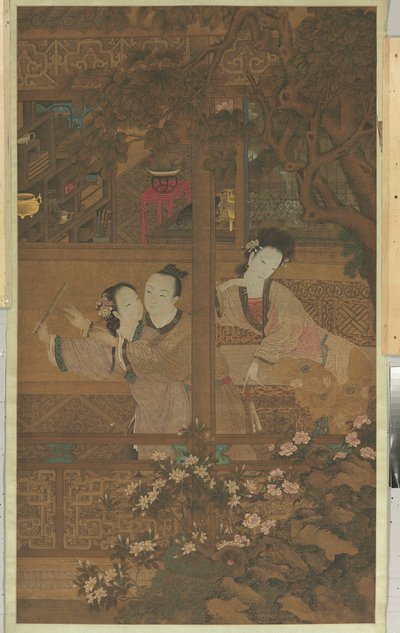 紅楼夢（絹本・墨・彩色） 作： Qing Dynasty Chinese School