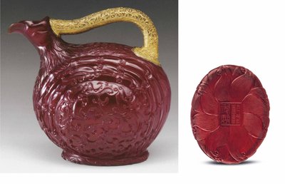 インペリアルバードフォーム水差し 作： Qing Dynasty Chinese School