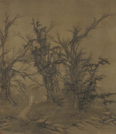 秋の森の高尚な学者、1730年代から1740年代 作： Qing Dynasty Chinese School