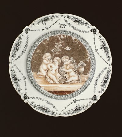 側板、乾隆期、1782年（磁器） 作： Qing Dynasty Chinese School