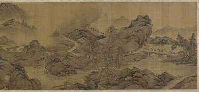 山や小川の旅 作： Qing Dynasty Chinese School