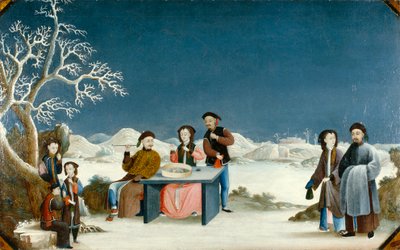 遠城のある冬景色 1800年頃 油彩・カンヴァス 作： Qing Dynasty Chinese School
