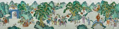 インペリアル・ファミーユ・ローズ・ベース（陶製）1対の詳細 作： Qing Dynasty   Jiaqing Period Chinese School