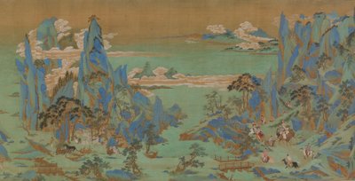 明皇の四川への旅」フリーア美術館 作： Qiu Ying