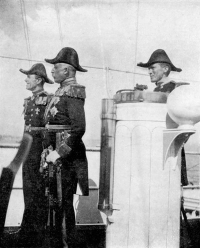 コモドールケッペルとクランプトンとのコンノート公爵、1907年1908年。 作： Queen Alexandra