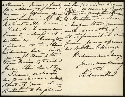 ビクトリア女王からウィンザー城メアリーオーガスタゴードンへの手紙、1885年3月16日 作： Queen Victoria