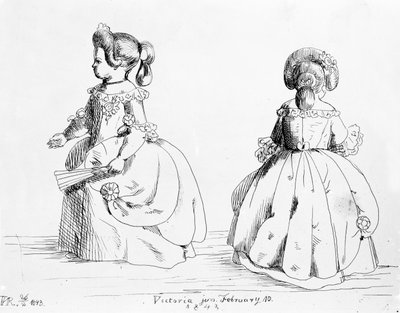 ビクトリア、プリンセスロイヤル、1843年（リソ） 作： Queen Victoria