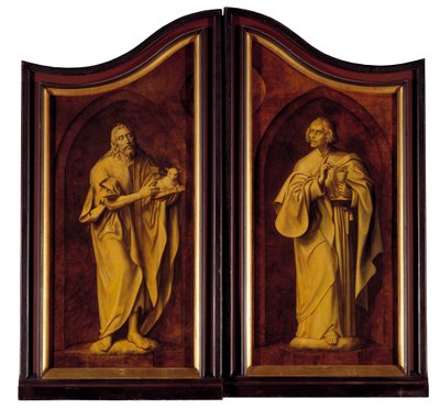 Retábulo da Guilda dos Marceneiros, fechado (óleo sobre painel) 作： Quentin Massys or Matsys