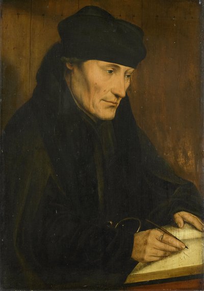 デジデリウス・エラスムスの肖像 作： Quentin Massys or Matsys
