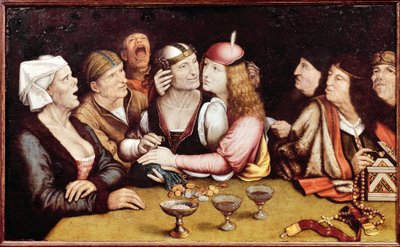 結婚式の契約」 クエンティン・メッツィス（Matsys, Massys, Matsijs）（1466-1530）の絵画、木に油彩 作： Quentin Massys or Metsys