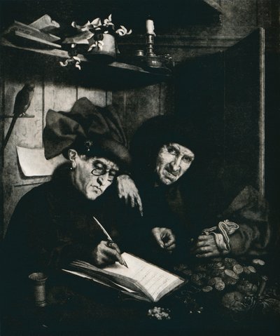 「金貸し」、c1515、1912 作： Quentin Metsys I