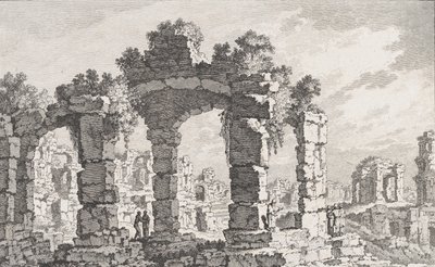 Ruines de Cumes、18 世紀。 作： Quentin Pierre Chedel