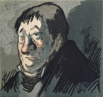 「ル・ペレ・ゴリオット」、オノレ・ド・バルザック（1799-1851）の小説のイラスト、1922年にパリのルネ・キーファーから出版 作： Quint