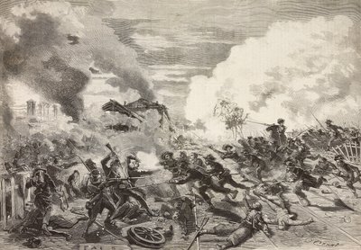 ファンティ将軍の師団到着、Magentaの戦い、6月4日 作： Quinto Cenni