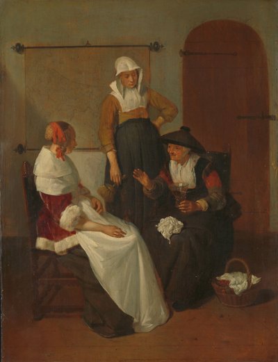 秘密のチャット 作： Quiringh Gerritsz. van Brekelenkam