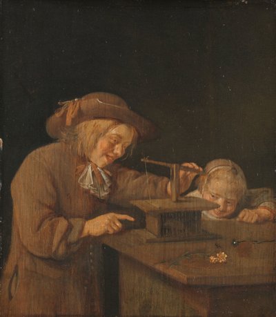 ネズミ捕り 作： Quiringh Gerritsz. van Brekelenkam
