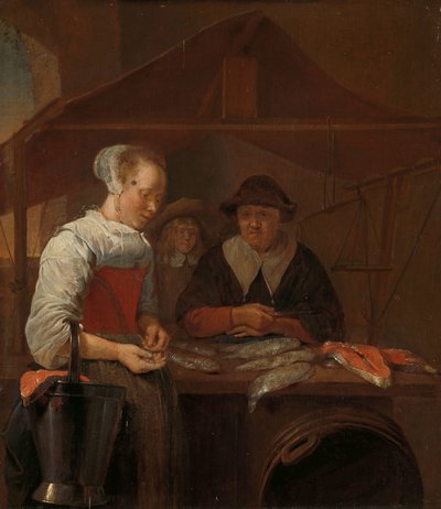 魚の妻 作： Quiringh Gerritsz. van Brekelenkam