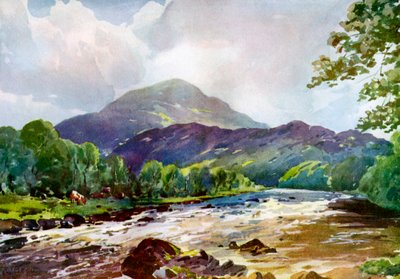 1924～1926年、パースシャー、カランダー近郊のティース川にて 作： RJ Begg