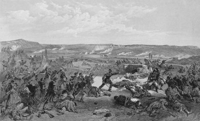 「チェルナヤの戦い、1855 年 8 月 16 日」。 作： RM Bryson