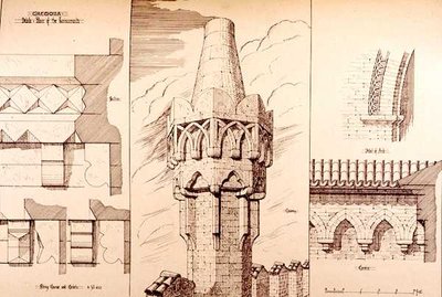 1292年に建てられたイタリア・クレモナのジュリスコンスト宮殿（「12世紀から15世紀までのフランスとイタリアの自治体、商業、街路建築の例」より 作： R. Anderson