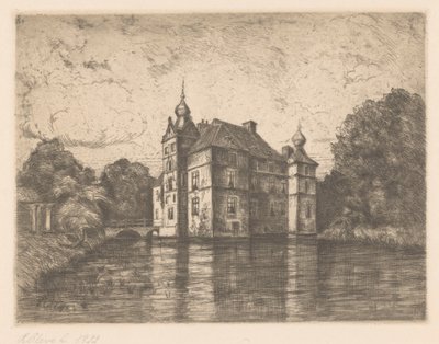 Kasteel De Cannenburgh (オブジェクトの元のタイトル) 作： R. Cleve (signed by artist)
