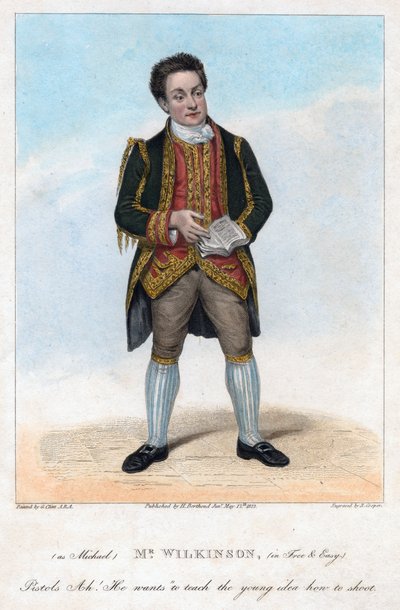 ウィルキンソン氏（1822年、自由で簡単にマイケルとして活躍）。 作： R. Cooper