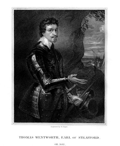 トーマスウェントワース、初代ストラフォード伯爵、イギリスの政治家、1823年。 作： R. Cooper
