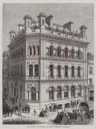 EastcheapのNational Provident Institutionの新しいオフィス 作： R. Dudley
